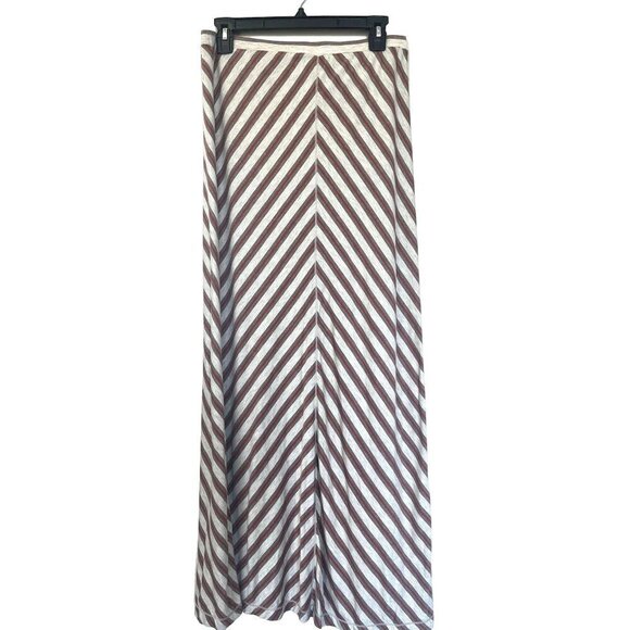 MLLP Comfortable Relaxed Striped Maxi Skirt L - Picture 2 of 8